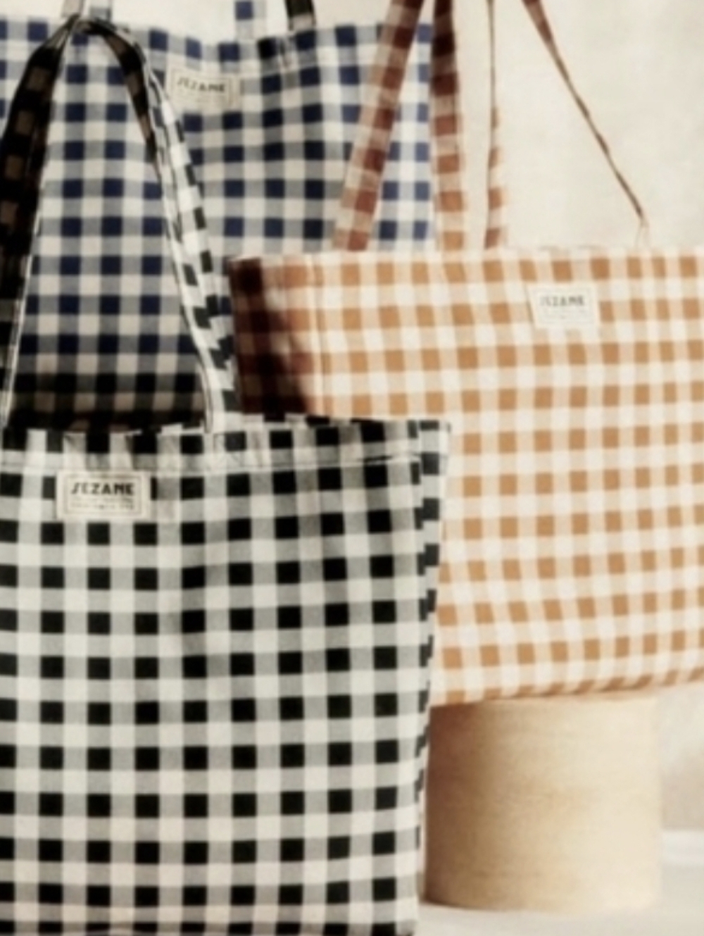 Sezanne Gingham Tote - Picture 6 of 13
